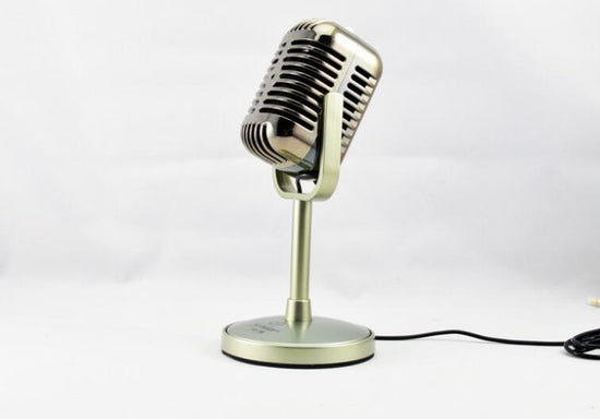 The Golden Voice Vintage Microphone