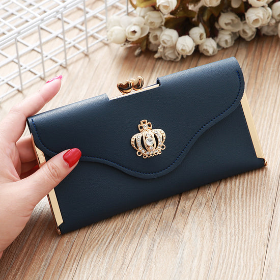 Diamond-Encrusted Buckle Purse